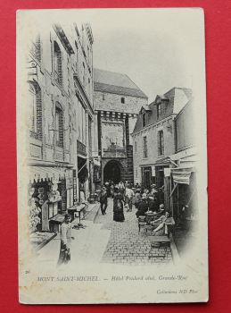Ansichtskarte AK Mont Saint Michel 1910-1930 Hótel Poulard ainé Gasse Läden Frankreich France 50 Manche